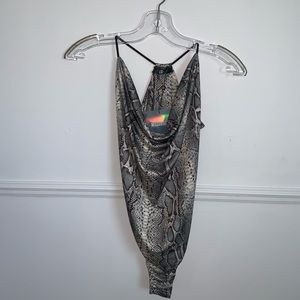 COPY - Bodysuit never worn missguided snake print